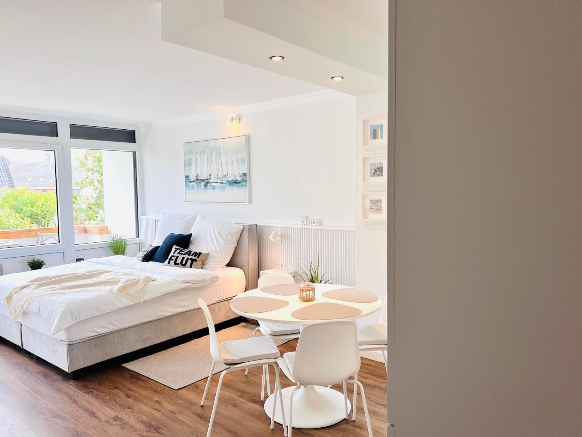 Neu - Frisch Renoviertes Ferienapartment "Waterkant" Büsum Exterior foto
